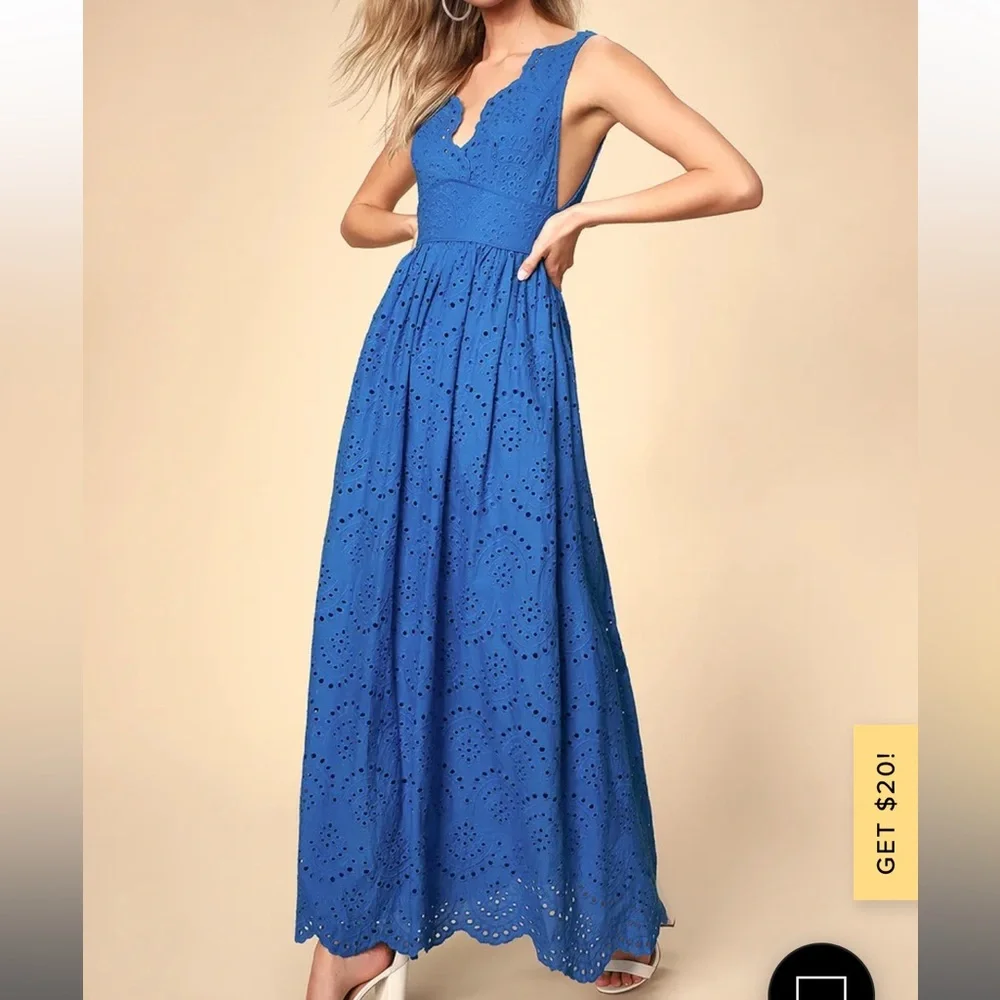 Verte Eyelet Maxi Dress - Picture 4 of 9